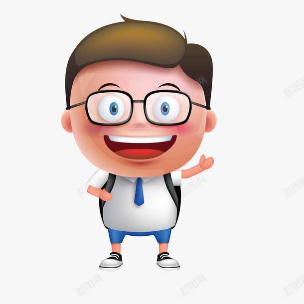 卡通手绘可爱的男孩png免抠素材_新图网 https://ixintu.com 动漫动画 卡通手绘 可爱的男孩 学生 小朋友 开心