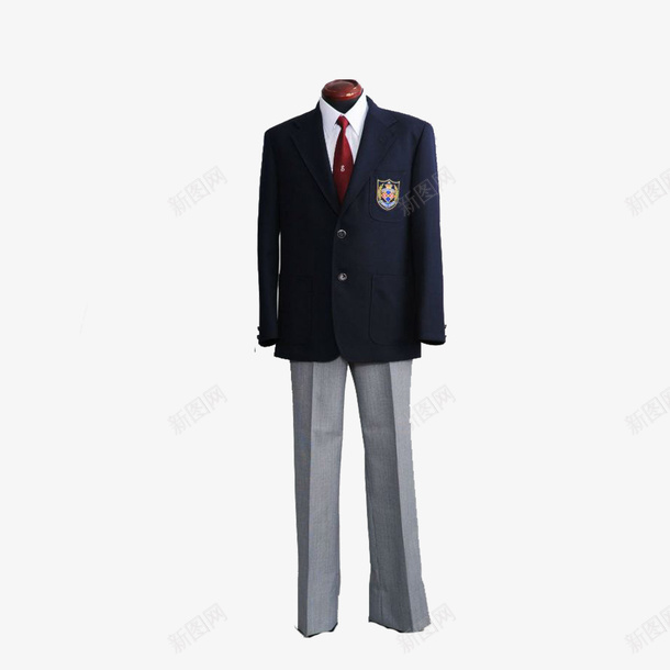 男生西装学生装领带时尚美观png免抠素材_新图网 https://ixintu.com 学生装 男生 美观 西装 领带