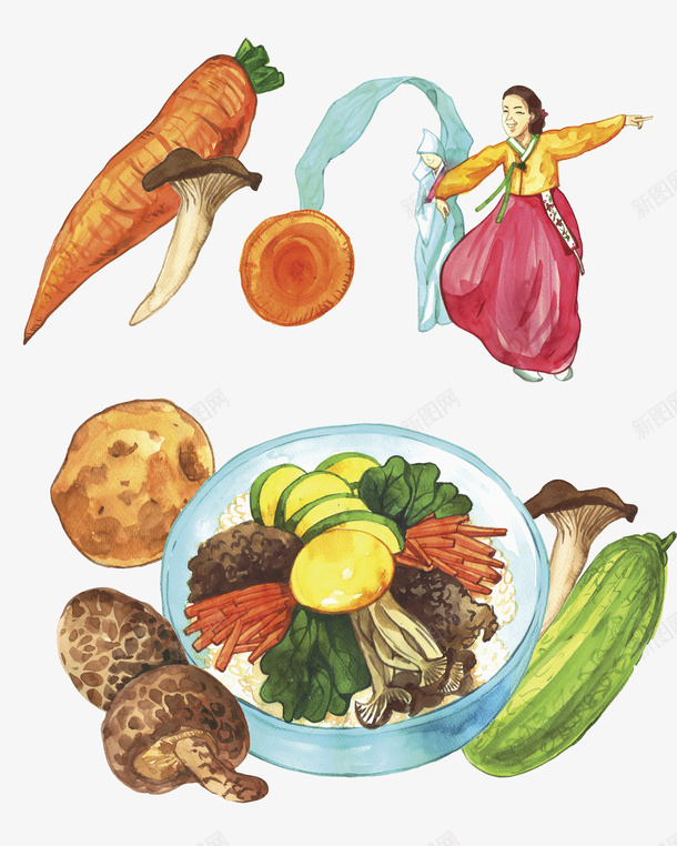 美食水彩画png免抠素材_新图网 https://ixintu.com 健康 土豆 女人 新鲜食物 有机 美食水彩画 胡萝卜 舞蹈跳舞培训班招生 菇蚝蘑 蔬菜 蘑菇 跳舞 韩国传统舞蹈 香菇 香菇油菜