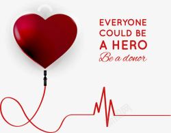 世界献血者日爱心公益海报素材