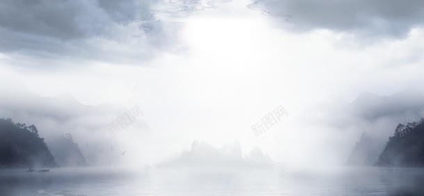 水墨山水画素描景色jpg设计背景_新图网 https://ixintu.com 山水画 景色 水墨 素描