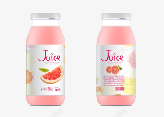 西柚水果汁包装瓶背景