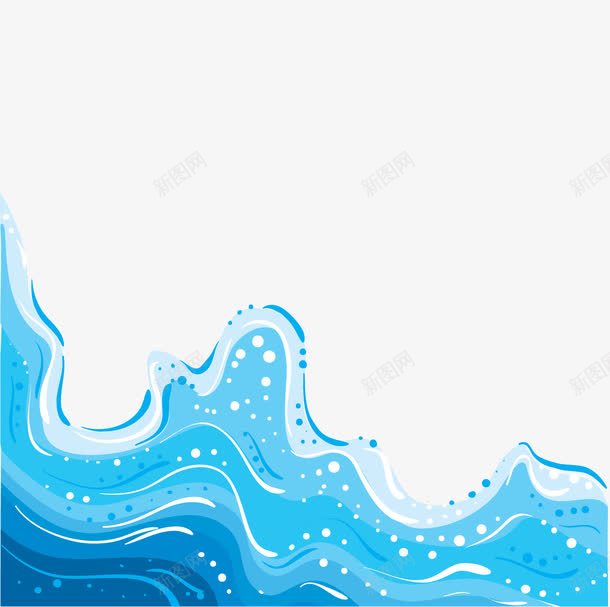 水纹png免抠素材_新图网 https://ixintu.com 底纹 手绘 水纹 海水 装饰花边