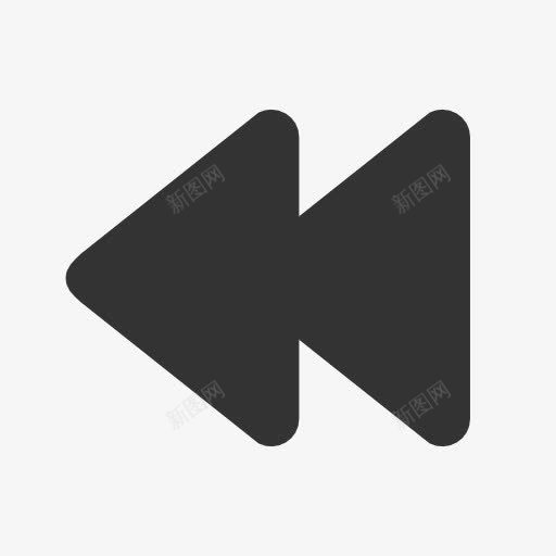 墨迹双箭头左指向png免抠素材_新图网 https://ixintu.com 双箭 墨迹 指向