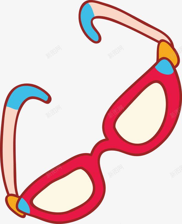 手绘卡通儿童眼镜矢量图ai免抠素材_新图网 https://ixintu.com 书包 儿童眼镜 太阳帽 小清新 度假 手绘卡通 旅行包 热气球 物品 相机 矢量图