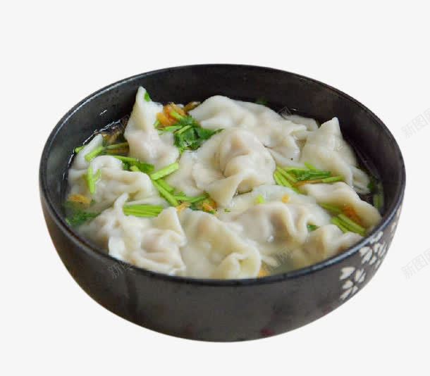 牛肉包菜馄饨png免抠素材_新图网 https://ixintu.com 快手家常饭 牛肉饭菜馅 美食素材 葱 馄饨