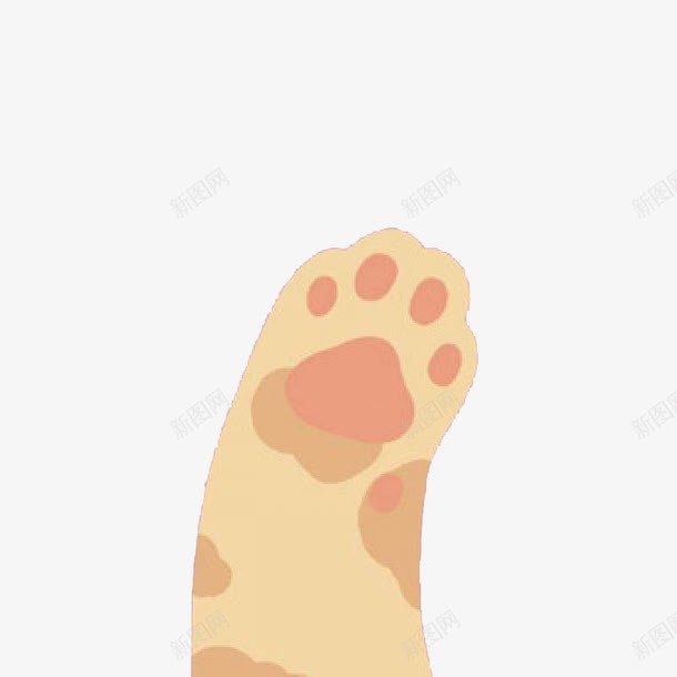 伸出的猫爪png免抠素材_新图网 https://ixintu.com 一只 可爱 手绘 猫爪 猫爪子