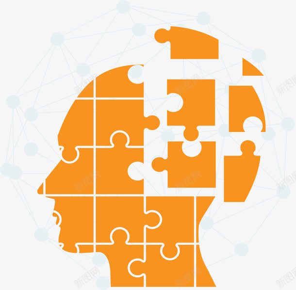 人类大脑拼图png免抠素材_新图网 https://ixintu.com 大脑 拼图 智慧 矢量素材 神经网络 脑子拼图素材