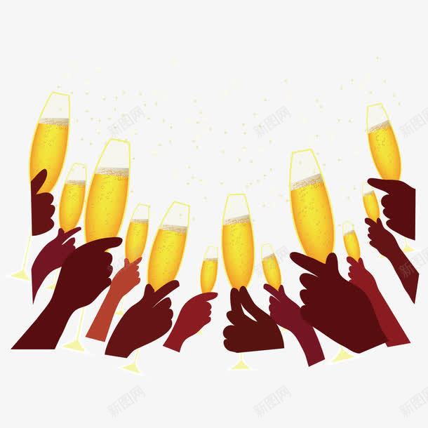 啤酒节聚会png免抠素材_新图网 https://ixintu.com 啤酒花 喝酒 手 酒