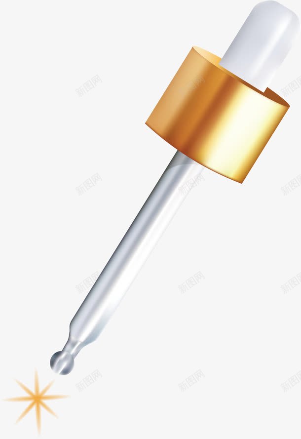 滴管片png免抠素材_新图网 https://ixintu.com 手绘 水滴 矢量滴管 试管