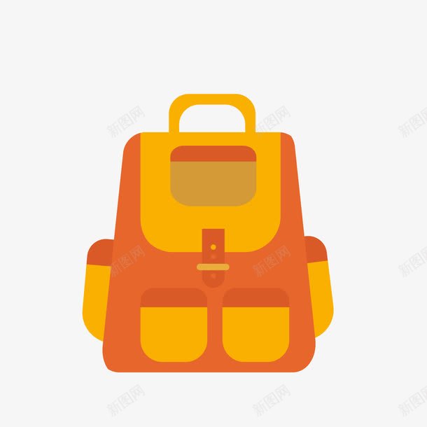 手绘彩色上学书包png免抠素材_新图网 https://ixintu.com png免抠图 卡通 手绘彩色书包儿童学习上课创意 时尚 简笔画书包
