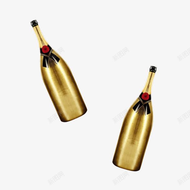 金色酒瓶png免抠素材_新图网 https://ixintu.com ktv元素 喝酒 立体感 酒 酒吧