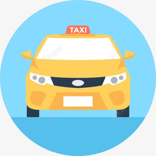 出租车图标png_新图网 https://ixintu.com 交通 出租车 汽车 运输