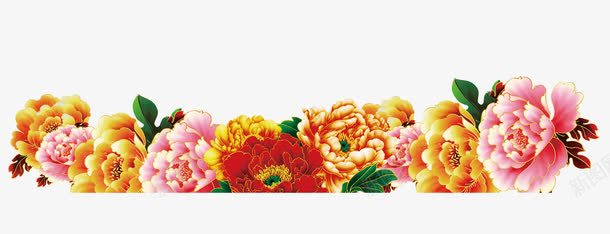 牡丹盛开png免抠素材_新图网 https://ixintu.com 七一建党节 党 彩色 牡丹盛开 盛典装饰花 红色华诞 花开富贵
