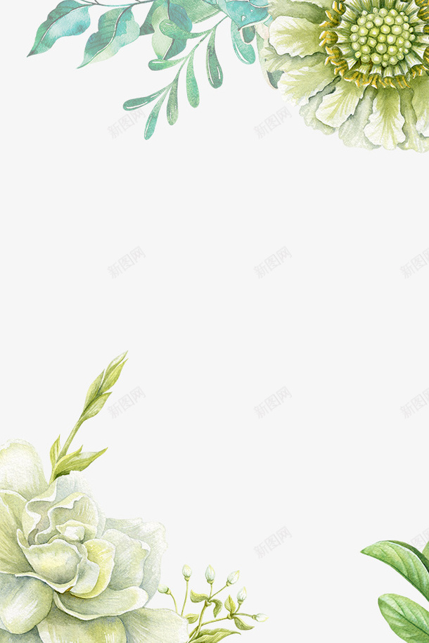 春季田园风花朵边框png免抠素材_新图网 https://ixintu.com 叶子装饰边框 小清新 手绘画 手绘花草 春季 树叶边框 田园风 花朵装饰边框 花朵边框