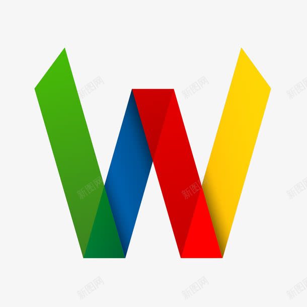 折纸字母png免抠素材_新图网 https://ixintu.com W 字母 彩色 折纸 艺术 艺术字母 英文 英文字母