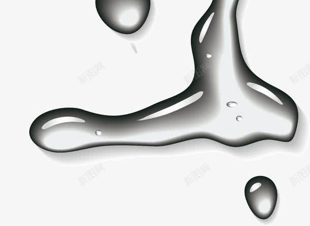 水滴数字png免抠素材_新图网 https://ixintu.com 数字 水滴 水滴字体 流动 艺术字