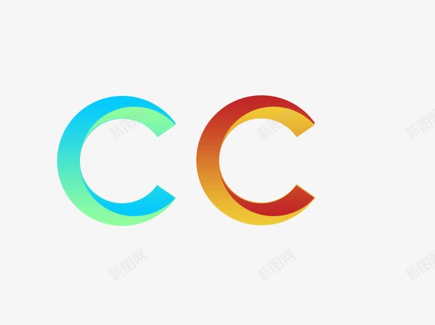 渐变字母Cpng免抠素材_新图网 https://ixintu.com 创意字母 卡通字母 字母 字母模板 彩色字母 彩色立体字 渐变字母 立体字 立体字母 艺术字 艺术字母