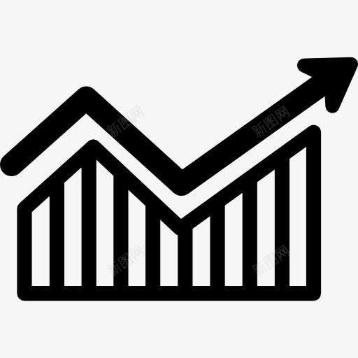 股票收益图标png_新图网 https://ixintu.com 棒图 箭头 统计 酒吧图形