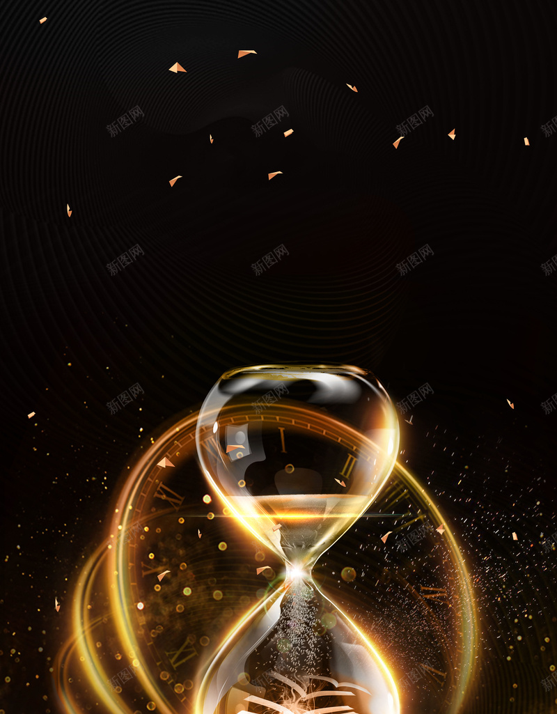 黑金大气高考倒计时宣传海报jpg设计背景_新图网 https://ixintu.com 大气 教育 沙漏 高考冲刺 高考必胜 高考招生 高考标语 高考海报 黑色背景