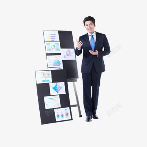 黑色现代商业人物png免抠素材_新图网 https://ixintu.com 人物 办公 商业 商务 现代 讲师 讲解 黑色