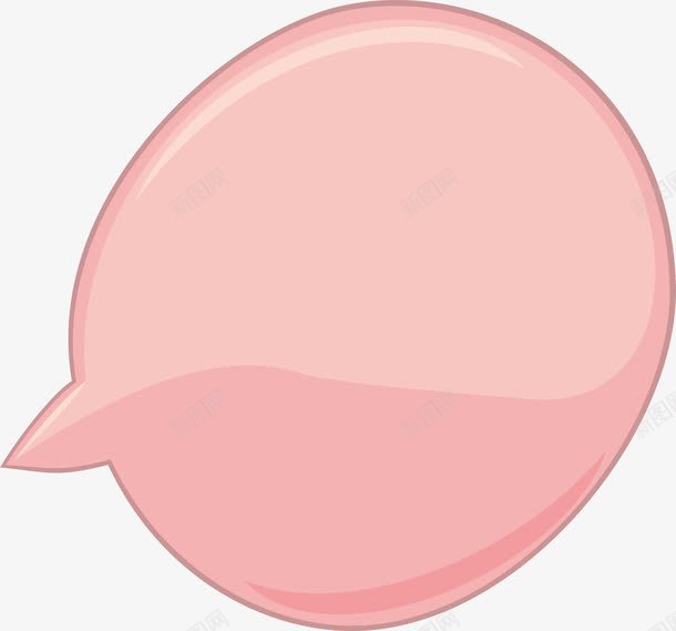 粉色卡通对话框png免抠素材_新图网 https://ixintu.com 卡通聊天框 圆圈窗口 对话 简约对话框 粉色对话框 粉色线框 装饰图案