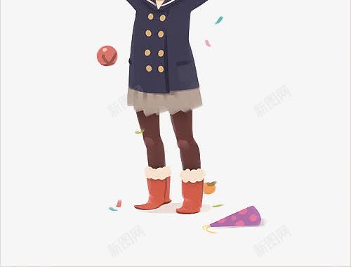 得到礼物的小女孩png免抠素材_新图网 https://ixintu.com H5页面素材 促销 促销图案 升值 卡通人物 扁平人物 扁平化人物 电商卡通人物 红包 网页设计卡通 金币 金钱