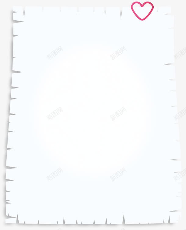 创意纸张png免抠素材_新图网 https://ixintu.com 不规则纸张 几何 商务 多边形 心形别针 扁平 文案底版 电商 白色纸张 背景