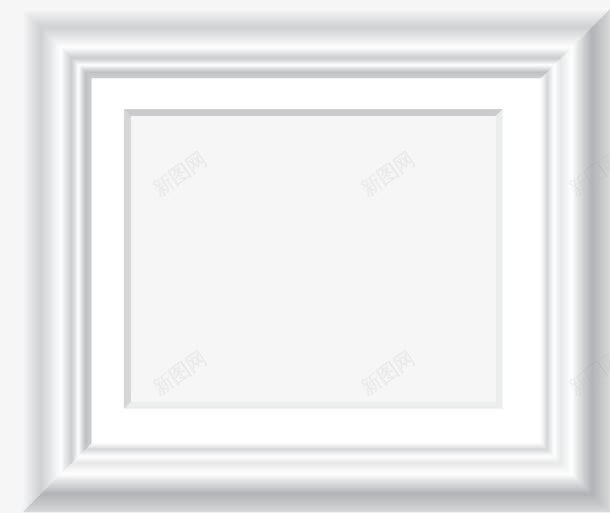 白色画框png免抠素材_新图网 https://ixintu.com 挂墙上 画框 白色框 边框