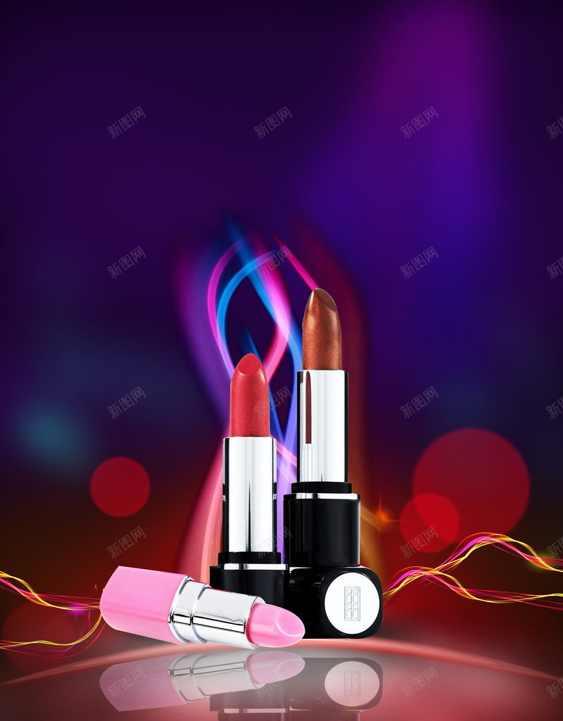 彩色渐变创意口红化妆品海报背景psd设计背景_新图网 https://ixintu.com 倒影 光 光影 化妆品 口红海报 咖啡色 品牌 唇膏 大气 海报 玫瑰红 简约 粉红 虚幻背景 高端