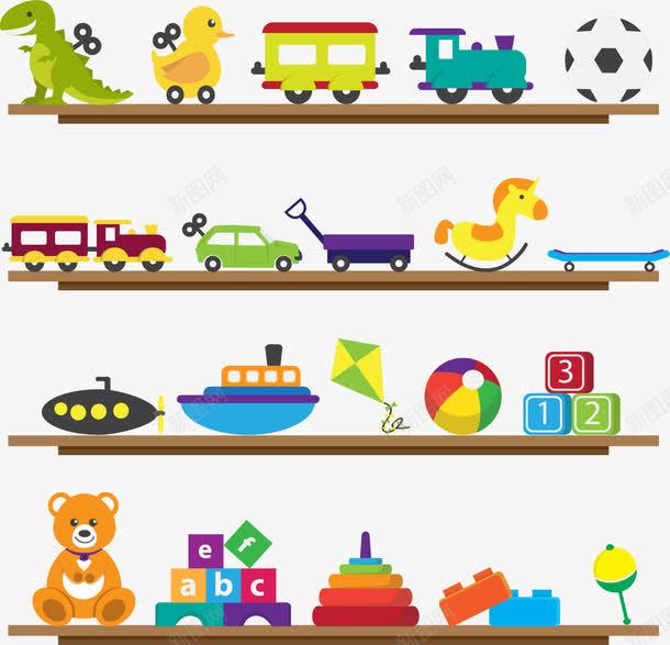 儿童玩具货架png免抠素材_新图网 https://ixintu.com 儿童玩具 儿童节礼物 幼教 童年的记忆