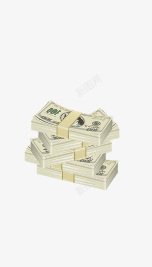 现金png免抠素材_新图网 https://ixintu.com 一叠美金 现金 美元 美金 钞票