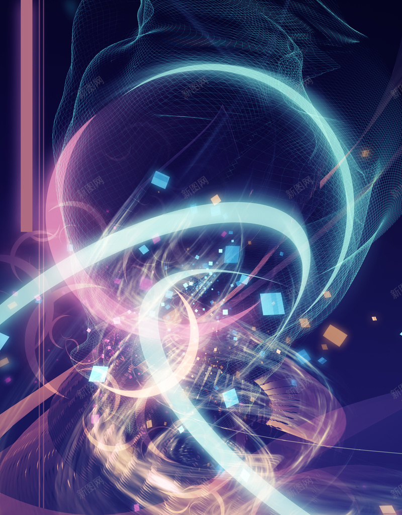 彩色炫光梦幻蓝色背景psd设计背景_新图网 https://ixintu.com 光线 广告背景 梦幻 浪漫 海报背景 激情 科幻 科技感 纹理 绚丽 蓝色 视觉感 质感