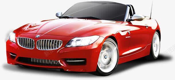 红色宝马汽车png免抠素材_新图网 https://ixintu.com 宝马 敞篷 汽车 红色宝马车 豪车 轿车 高级车