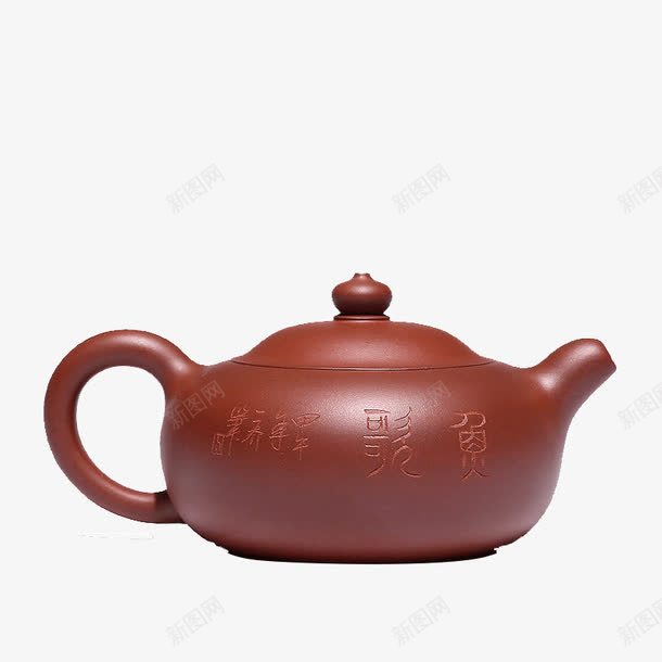 手工正品紫砂壶psd免抠素材_新图网 https://ixintu.com 古董紫砂壶 宜兴名家纯全 清水泥 紫砂壶 鱼趣壶茶壶茶具