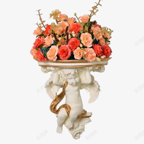 欧式墙壁花盆png免抠素材_新图网 https://ixintu.com 实物 欧式花盆 花 花朵 花盆