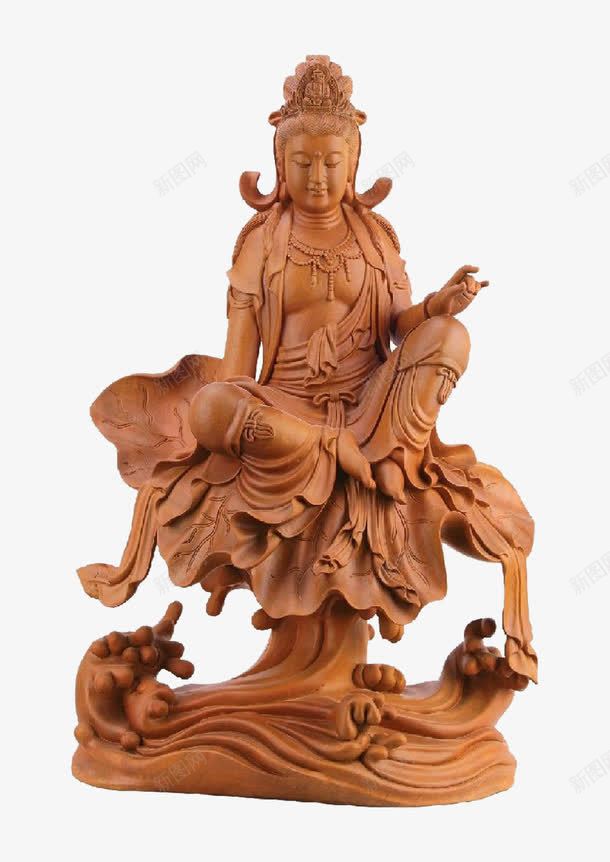 菩萨坐莲根雕png免抠素材_新图网 https://ixintu.com 实木雕刻 摄影作品 观音大士 观音菩萨图片 观音菩萨石像 雕刻艺术品