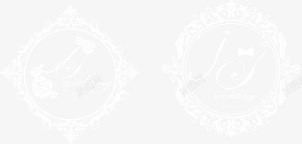 黑色花纹婚礼logo图标png_新图网 https://ixintu.com logo设计 婚礼logo 婚礼logo设计 矢量logo 矢量婚礼logo 花纹婚礼logo 黑色花纹