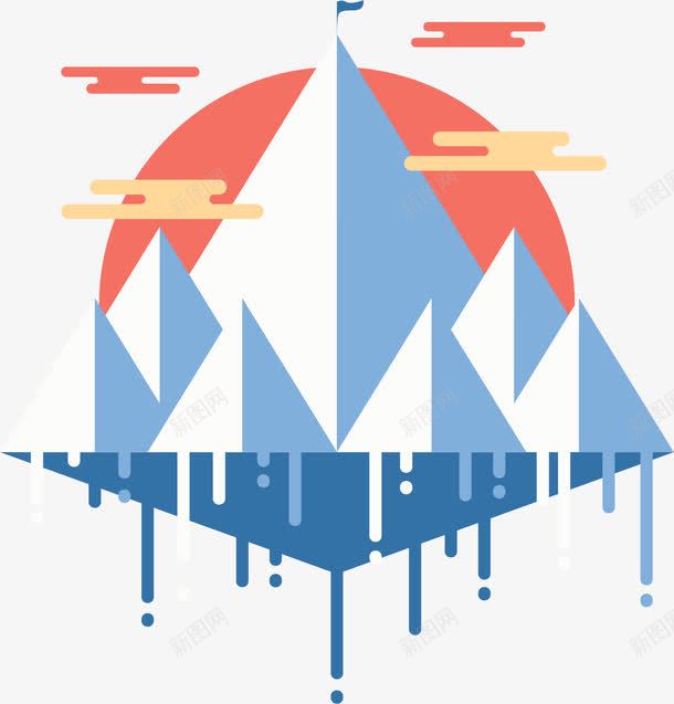 珠峰平极简插画png免抠素材_新图网 https://ixintu.com 卡通珠峰 喜马拉雅山 插画 珠峰 珠穆朗玛峰 矢量图形 矢量插画 矢量素材