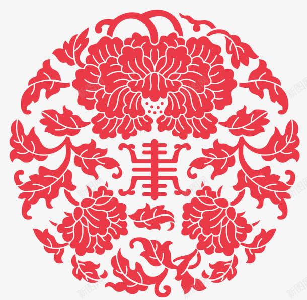 剪纸树叶png免抠素材_新图网 https://ixintu.com 中国风 古典 底纹 文化艺术 贴画