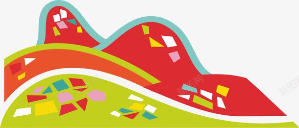 山脉png免抠素材_新图网 https://ixintu.com 几何 动漫 卡通 山水 海报装饰