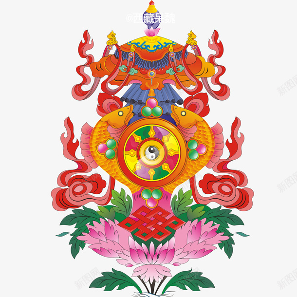 西藏花纹特点文化psd免抠素材_新图网 https://ixintu.com 中华人民共和国西藏自治区 中国西藏 器皿 好看 花纹 莲花 西藏 西藏传统 西藏文化