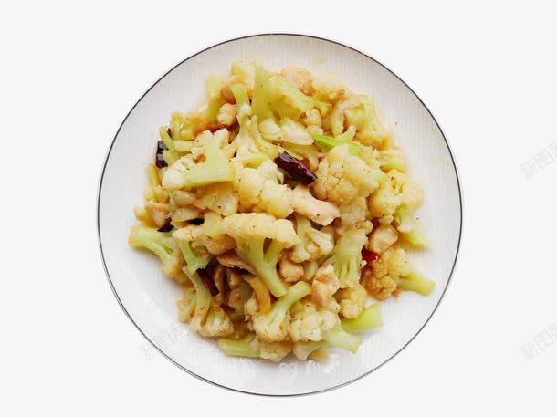 花菜炒鸡片png免抠素材_新图网 https://ixintu.com 家常菜 美食素材 花菜 辣椒 餐饮素材 鸡肉