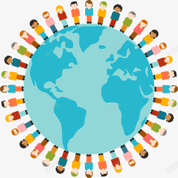 中国人口日绕地球一圈的人png免抠素材_新图网 https://ixintu.com 一堆人 一群人 中国人口日 人口统计 绕地球一圈的人 蓝色地球