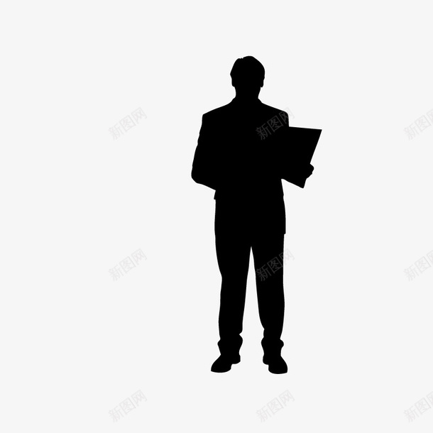 卡通装饰人物剪影企业文化装饰图标png_新图网 https://ixintu.com PPT制作模板 人物剪影 人物拍照姿势 企业海报设计 剪影 拍照小人 职业人物剪影