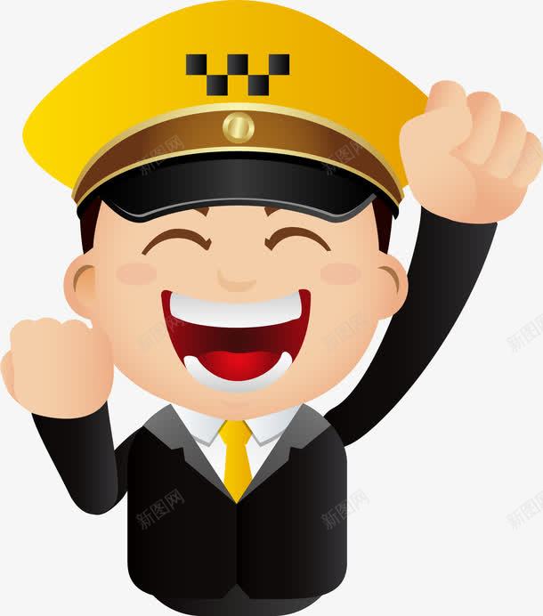 欢呼雀跃小民警png免抠素材_新图网 https://ixintu.com 刑警 卡通 开心高兴 欢呼雀跃 民警 表情包 警务人员 警卫 警官 警察 警长
