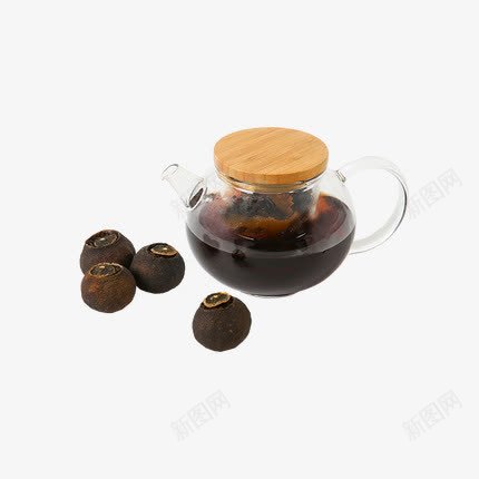 玲珑柑普png免抠素材_新图网 https://ixintu.com 小青柑 普洱茶 玻璃杯 美食 茶水