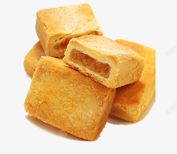 小吃糕点png免抠素材_新图网 https://ixintu.com 休闲食品 凤梨酥 糕点 美味凤梨酥 美食 零食