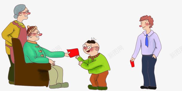 拜年红包生日红包png免抠素材_新图网 https://ixintu.com 习俗 拜年 温馨 生日 生日红包 红包 要先向长辈拜年 长辈