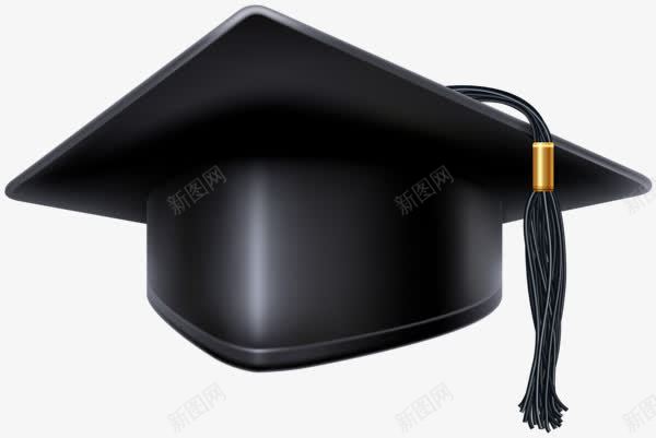 学士博士帽png免抠素材_新图网 https://ixintu.com 博士帽 学位 学士学位 学士帽 黑色